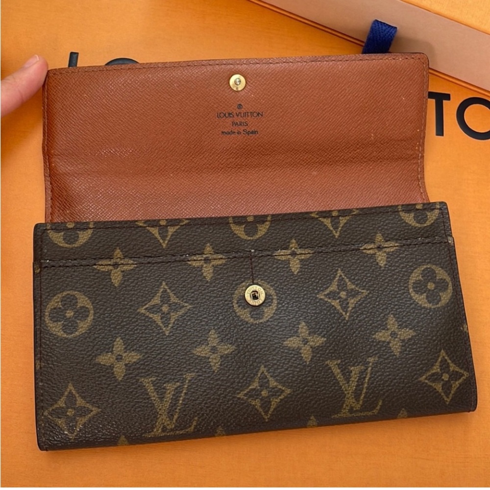Traded LOUIS VUITTON SARAH MONOGRAM WALLET AUTH & CHAIN LAST CHANCE - Picture 6 of 15